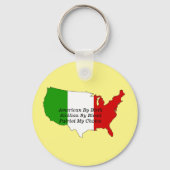 Italiaanse Siciliaanse patriot USA Map Sleutelhanger (Voorkant)