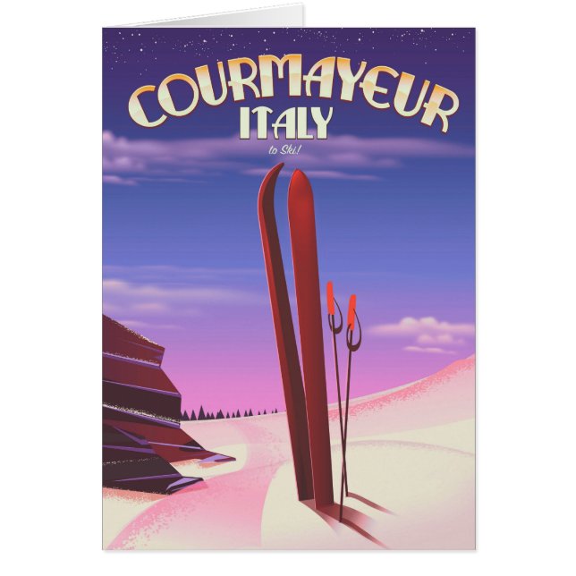 Italiaanse ski-poster (Voorkant)