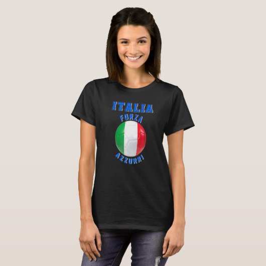 Italiaanse slogan voor fans van het Italiaanse foo T-shirt (Voorkant volledig)