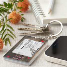 Italiaanse smalle straat - Vaderdag Sleutelhanger