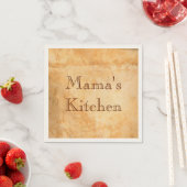 Italiaanse soort terracotta servetten (Insitu)