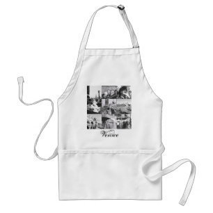 Italiaanse Souvenir Apron Venice Italië Collage Fo Standaard Schort