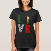 Italiaanse Spaghetti Love Pasta Noodle Cooking Lov T-shirt (Voorkant)