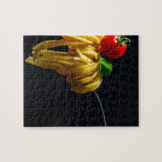 Italiaanse Spaghetti Pasta Tomato Noodle Legpuzzel (Horizontaal)