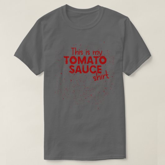Italiaanse Spaghetti Tomato Sauce Marinara T-shirt (Design voorkant)
