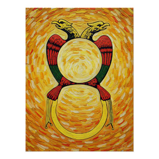 Italiaanse Speelkaarten - Aas van Munten Perfect Poster (Voorkant)