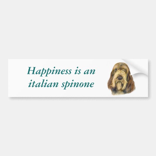 Italiaanse Spinone-Bumpersticker Bumpersticker (Voorkant)