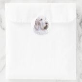 Italiaanse Spinone Italiano Ronde Sticker (Tas)