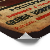  Italiaanse sportsport in de bosbouw Poster (Hoek)