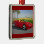 Italiaanse sportwagen metalen ornament (Rechts)