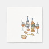 Italiaanse Spritz cocktailservetten Servet (Voorkant)