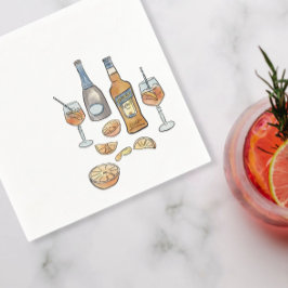 Italiaanse Spritz cocktailservetten Servet