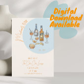 Italiaanse Spritz verjaardagsuitnodiging Kaart