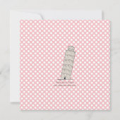 Italiaanse Spumoni Leaning Tower Sweet 16 Birthday Kaart (Achterkant)
