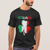 Italiaanse St. Patricks Day Funny St. Patrick was  T-shirt (Voorkant)