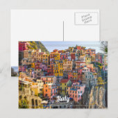 Italiaanse stad aan de Middellandse Zee Briefkaart (Voorkant / Achterkant)