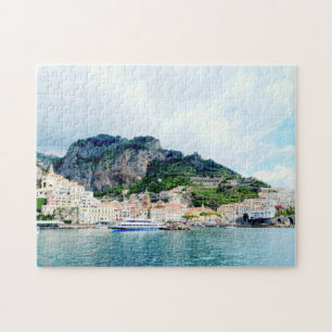 Italiaanse stad Amalfi, Italiaanse kust van Amalfi Legpuzzel