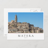 Italiaanse stad Ancient Sassi di Matera Briefkaart (Voorkant / Achterkant)