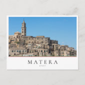 Italiaanse stad Ancient Sassi di Matera Briefkaart (Voorkant)