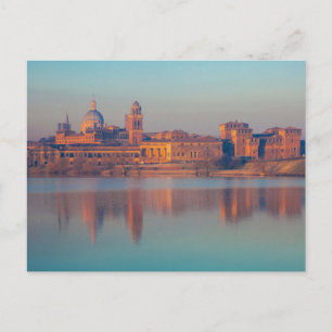 Italiaanse stad Mantua skyline Briefkaart