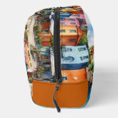 Italiaanse stad Scape Village en houten boten Toilettasje (Rechts)