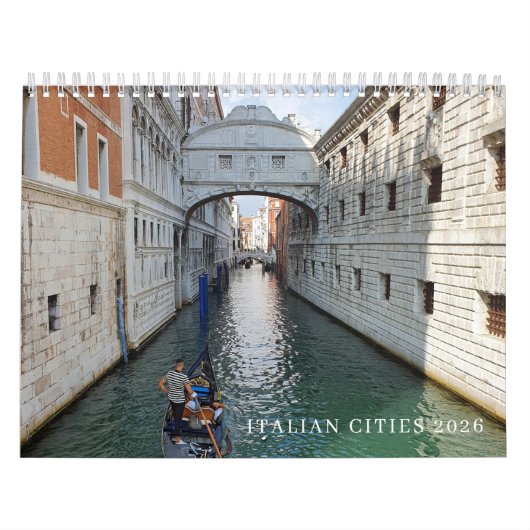 Italiaanse steden 2026 kalender (Hoes)