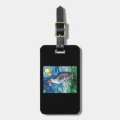 Italiaanse Sterrennacht van Greyhound Whippet Dog  Bagagelabel (Voorkant verticaal)