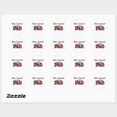 Italiaanse Sticker Greyhound Dad (Vel)