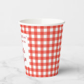 Italiaanse Stijl Amore 2 Bruidsmeisjesfeest Papieren Bekers (Links)