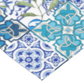 Italiaanse stijl, blauwe tegels tafelkleed (Gekanteld)