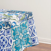 Italiaanse stijl, blauwe tegels tafelkleed (Voorbeeld)