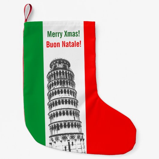 Italiaanse stijl kleine kerstsok (Voorkant)