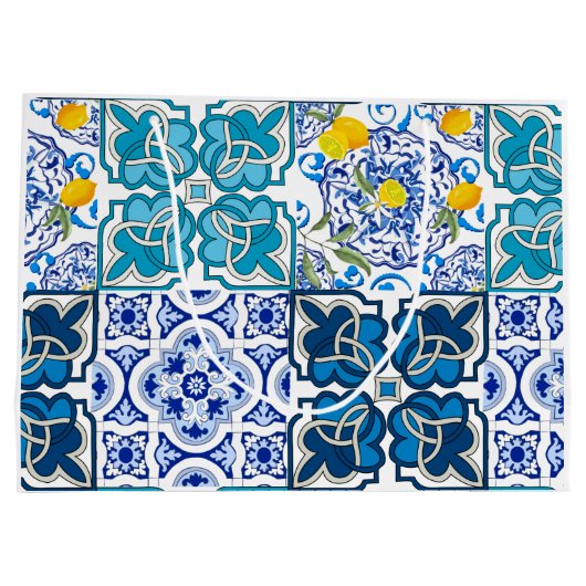 Italiaanse stijl, levendig groot cadeauzakje (Achterkant)