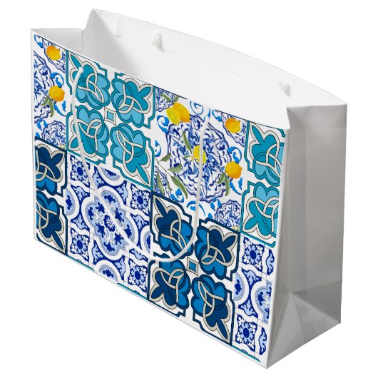 Italiaanse stijl, levendig groot cadeauzakje (Achterkant Gekanteld)