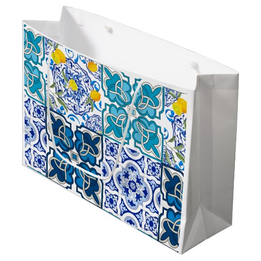 Italiaanse stijl, levendig groot cadeauzakje (Voorkant Gekanteld)