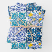 Italiaanse stijl, levendig inpakpapier vel (In situ)