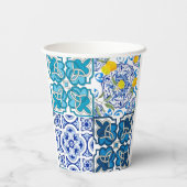Italiaanse stijl, levendig papieren bekers (Achterkant)