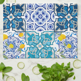 Italiaanse stijl, levendig theedoek