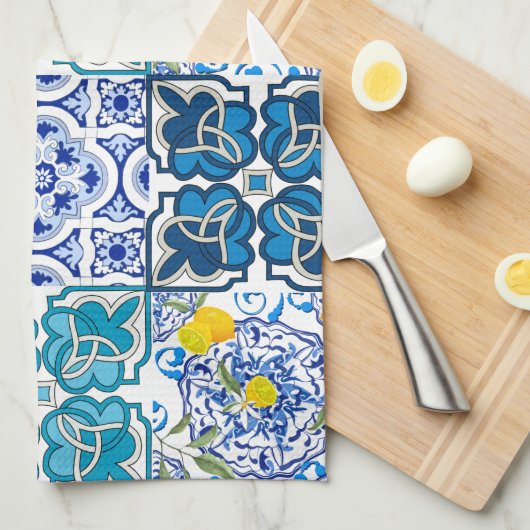 Italiaanse stijl, levendig theedoek (Quarter Fold)