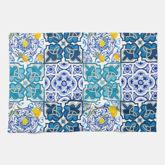 Italiaanse stijl, levendig theedoek (Horizontaal)