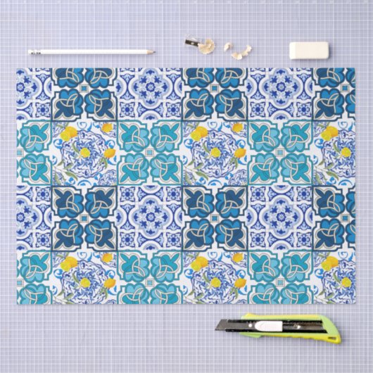 Italiaanse stijl, levendig tissuepapier (Craft)