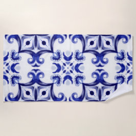 Italiaanse stijl,majolica,tegels, strandlaken