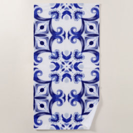 Italiaanse stijl,majolica,tegels, strandlaken