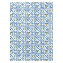 Italiaanse stijl, mediterraan, majolica, citroen, tafelkleed