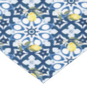 Italiaanse stijl, mediterraan, majolica, citroen, tafelkleed (Gekanteld)
