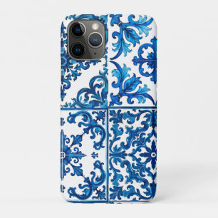 Italiaanse stijl, Mediterraan, mozaïek, blauw, Case-Mate iPhone Case