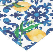 Italiaanse stijl, Mediterraan, mozaïek, blauw, cit Medium Tafelloper (Hoek)