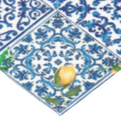 Italiaanse stijl, Mediterraan, mozaïek, blauw, cit Tafelkleed (Gekanteld)