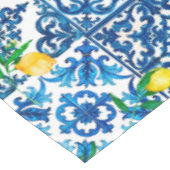 Italiaanse stijl, Mediterraan, mozaïek, blauw, cit Tafelkleed (Gekanteld)