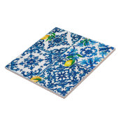 Italiaanse stijl, Mediterraan, mozaïek, blauw, cit Tegeltje (Zijkant)